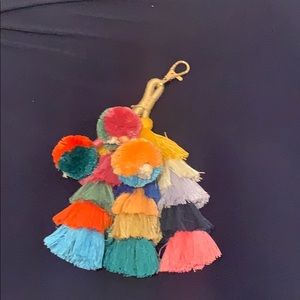 Colorful Tassel PomPom Keychain
